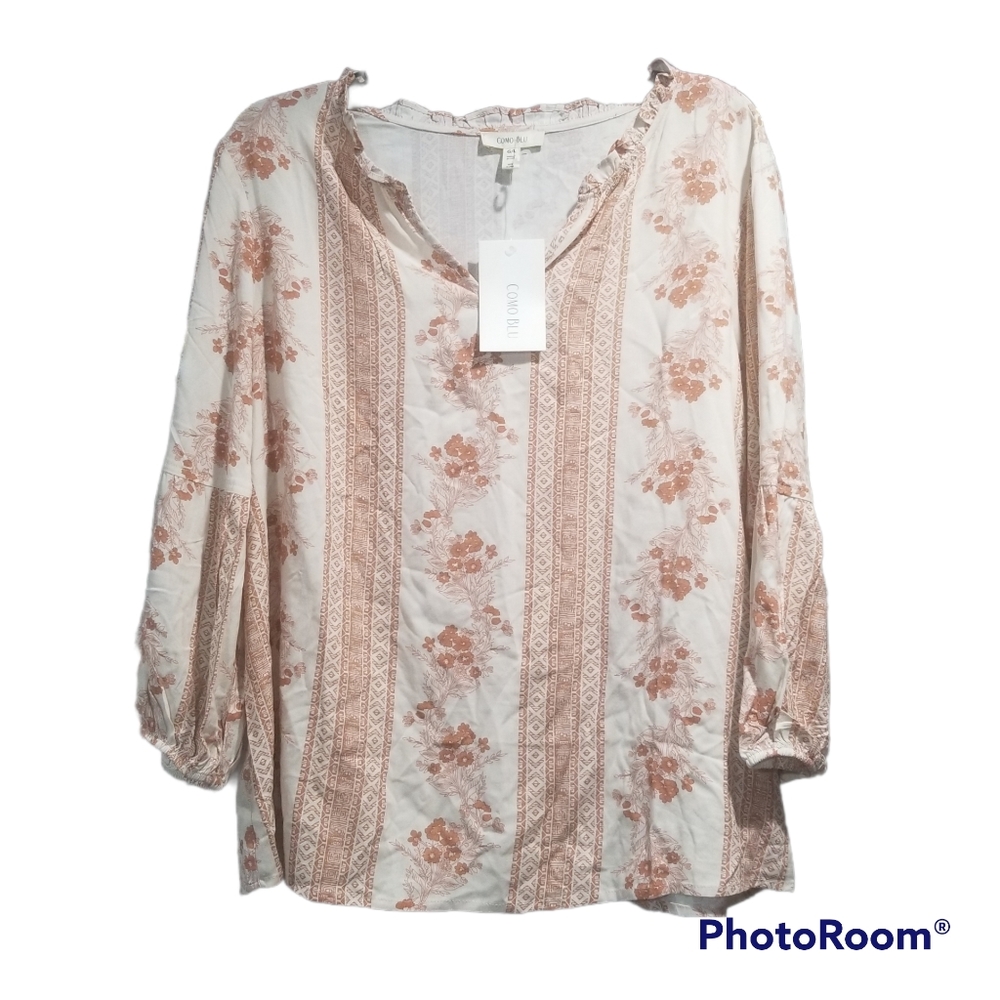 Como Blu Tunic Shirt
